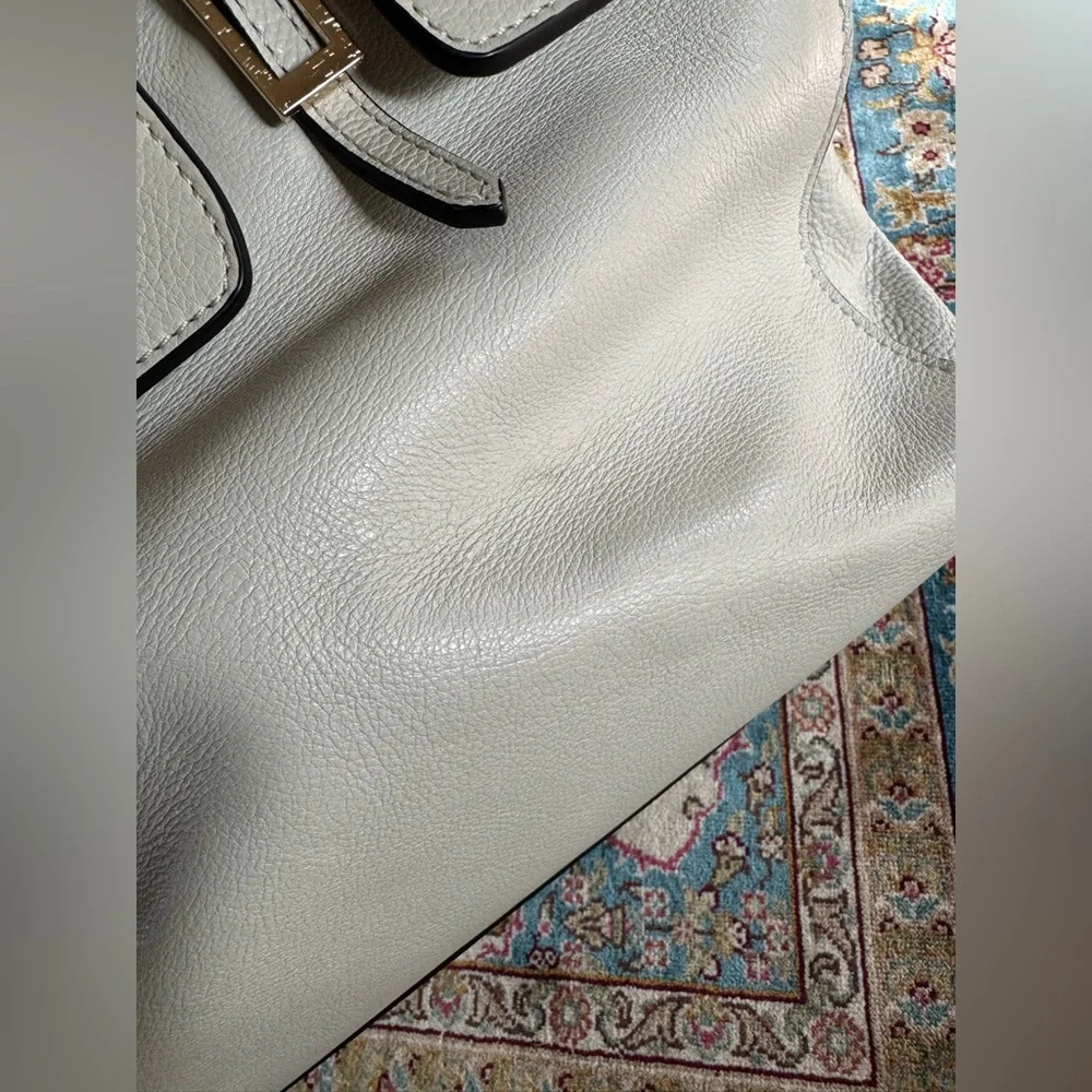 Coccinelle White Leather Satchel Bag